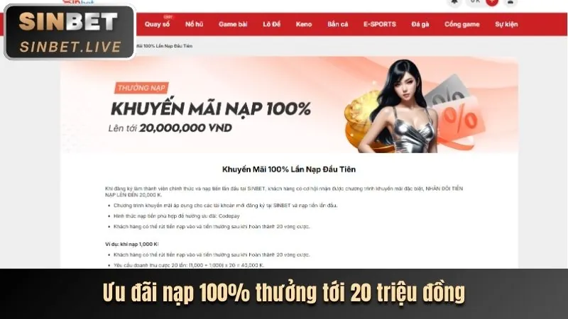 Thưởng nạp lại hàng ngày 188bet 250 cổng game